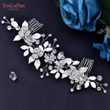 Runhufu Woman Hair Comb Bridal Headdresses Wedding Hair Accessories Bride Tiara Hair Clip Pageant Headwear for Party HP523