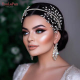 Runhufu Headband for Girls Woman Hair Hoop Wedding Hair Accessories Handmade Bride Headwear Bridesmaid Bridal Headdress HP534