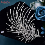 Runhufu Rhinestone Headpiece for Woman Bridal Headband Wedding Hair Accessories Pageant Tiara Crystal Bride Headdress HP188