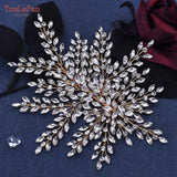 Runhufu HP438 Shiny Rhinestone Bridal Headpiece Women Headdress Wedding Hair Accessories Jewelry Bride Head Piece for Party