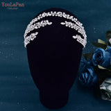 Runhufu HP496 Rhinestone Bridal Headband Woman Headpiece Wedding Hair Accessories Bride Tiara Pageant Headdresses Wedding Tiara