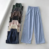 Runhufu Baggy Cargo Pants for Women Drawstring Elastic Low Waist Parachute Pants Sweatpants Loose Hippie Pants Trousers