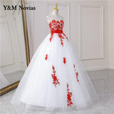 runhufu New 5 Colors Fashion Classic Sweet Strapless Quinceanera Dresses Party Prom Dress Lace Embroidery Ball Gown Plus Size