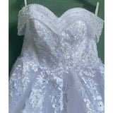 Runhufu Off The Shoulder Wedding Dress Beading Sexy Arabic Bridal Gowns Ball Gown Princess Bridal Dresses