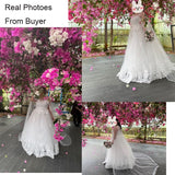 runhufu Chinese Wedding Dress With Long Cap Lace Wedding Gown With Long Train Embroidery Princess Plus Szie Bridal Dress