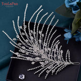 Runhufu Rhinestone Headpiece for Woman Bridal Headband Wedding Hair Accessories Pageant Tiara Crystal Bride Headdress HP188