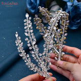 Runhufu HP496 Rhinestone Bridal Headband Woman Headpiece Wedding Hair Accessories Bride Tiara Pageant Headdresses Wedding Tiara