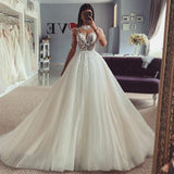 Runhufu Bohemian Wedding Dresses Women's Elegant Sweetheart A-Line Decal Princess Bridal Gowns Tulle Formal Beach Party Vestido