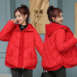 Runhufu Fashion Coats Korean Style Loose Comfort Quilted Coat Women Jacket Women Parkas Warm Jackets Casual Coat New Winter Clothes