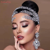 Runhufu HP496 Rhinestone Bridal Headband Woman Headpiece Wedding Hair Accessories Bride Tiara Pageant Headdresses Wedding Tiara