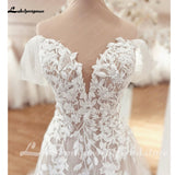 runhufu Vinatge Off Shoulder Sweetheart Wedding Dress 2023 Wedding Party Dress Custom Made vestido para boda playa