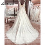 runhufu Bridal Boho Wedding Dress 2023 Abito da Sposa Deep V-neck Bridal Reception Gown Sexy Tulle Beach Wedding Dresses