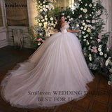 Runhufu Princess Wedding Dress Corset Sweetheart Neck Ball Gowns Glitter Tulle Bride Dresses Robe De Mariee Wedding Gowns