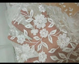 Runhufu Open Back Wedding Pant Suits For Brides With Train Applique Lace Long Sleeves Wedding Jumpsuits Women Elegant Formal Dress