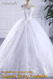 Runhufu Embroidery Wedding Dress 2023 New Arrival Short Cap Sleeves Sweep Train Lace Wedding Gowns China Vestido De Noiva