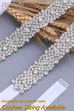 Runhufu S28B Wedding Dress Belt Rhinestones Bridal Belt Diamond Wedding Dress Belt Crystal Wedding Sash for Wedding Dress