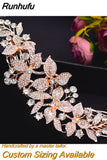 Runhufu Alloy Rhinestone Headband Wedding Head Piece Flower Bridal Hair Accessories Hair Comb Silver Hair Clips Headwear HP301
