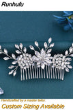 Runhufu HP42 Pearls Woman Comb Wedding Headwear for Party Bride Hair Accessories Bridal Headpiece Bridesmaids Hair Clip