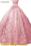 runhufu Dress 2023 1Prom Dress Luxury Appliques Formal Ball Gown Vintage Quinceanera Dress Vestido De Quincenera