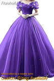 Runhufu Shoulder Quinceanera Sweet 16 Dress Ball Gown Prom Gown Handmade Floral Vestido De Festa Debutante Gowns Evening Party