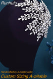 Runhufu Rhinestone Headpiece for Woman Bridal Headband Wedding Hair Accessories Pageant Tiara Crystal Bride Headdress HP188