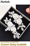 Runhufu X05 2pcs/lot Bride High Heels Clips Rhinestone Bridal Wedding Shoes Buckle Women Accessories High Heel Decoration