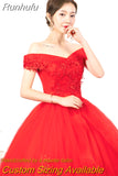 Runhufu Off The Shoulder Quinceanera Dresses Robe De Bal Ball Gown Vintage Quinceanera Dresses Plus Size Vestidos De 15