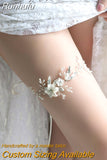 Runhufu Wedding Garter Rhinestone Sexy Garters Women/Female/Bride Thigh Ring Bridal Lace Leg Ring Loop Bride Keepsake THS464