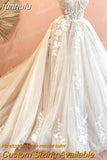 runhufu Court Train Wedding Dress 2023 Vestido Civil Tulle Wedding Dresses Sleeveless Lace Bodice Bridal Gown Robe de mariee