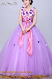 Runhufu Dresses Sexy V-neck Ball Gown Lace Gorgeous Party Prom Foraml Homecoming Gowns