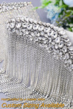Runhufu SP48 Tassel Shoulder Patches for Wedding Dress Epaulet Woman Clothing Accessories Handmade Rhinestone Patches Jewelry