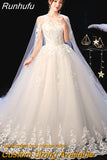 Runhufu Dress 2023 New Elelgant Court Train Lace Embroidery Princess Vintage Wedding Dresse Plus Szie Wedding Gowns