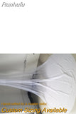 Runhufu Ivory Brilliant Beaded Edge Long Wedding Dress Veils Wedding Accessories Cathedral Bridal Veils In Stock Hot Selling