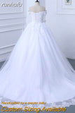 runhufu Off The Shoulder Beading Wedding Dress Ball Gown Pearls Bridal Dress For Wedding Dresses 2023 Marriage Customer Made