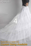 Runhufu New 3 Rings Petticoat For Wedding Dress Elastic Band Lace Up Can Be Adjustable Wedding Accessories 12 Styles Available