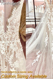 runhufu New V-Neck Tulle Wedding Dress 2023 A-Line Backless Sleeveless Bridal Gown For Women Vestido De Novia Lakshmigown